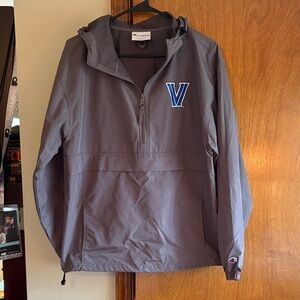 Champion Charcoal Jacket with Blue Emblem